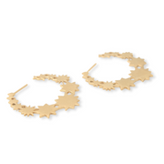 Star Halo Hoops - Gold Vermeil