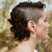 Star Halo Hoops - Gold Vermeil