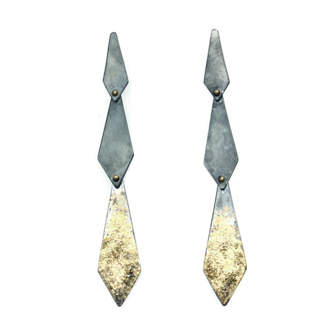 Diamond Back Snake Studs