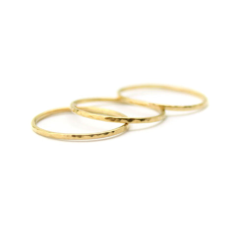 Yellow Gold Stacking Band