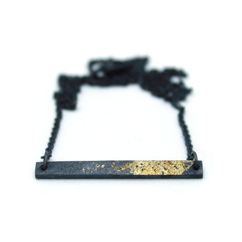 Gold Dust Bar Necklace