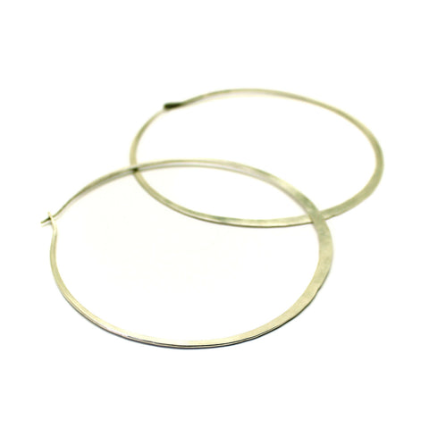 Large Silver Hoops